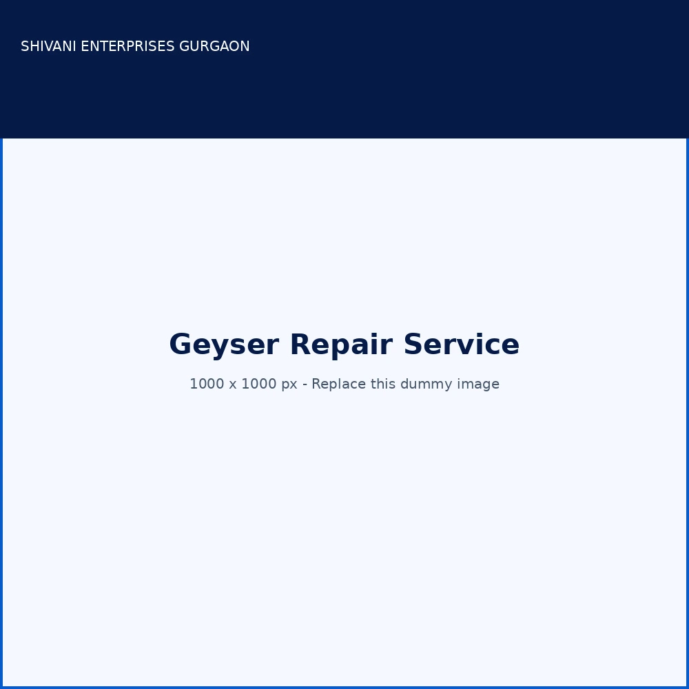 Geyser Repair Service in Gurgaon